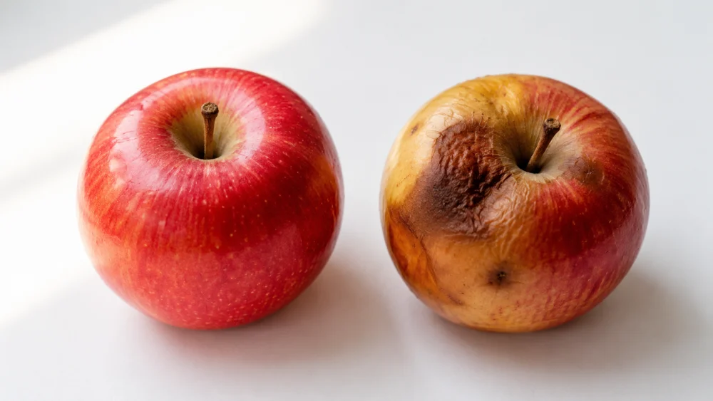 Two items side by side showing a worse comparison between them